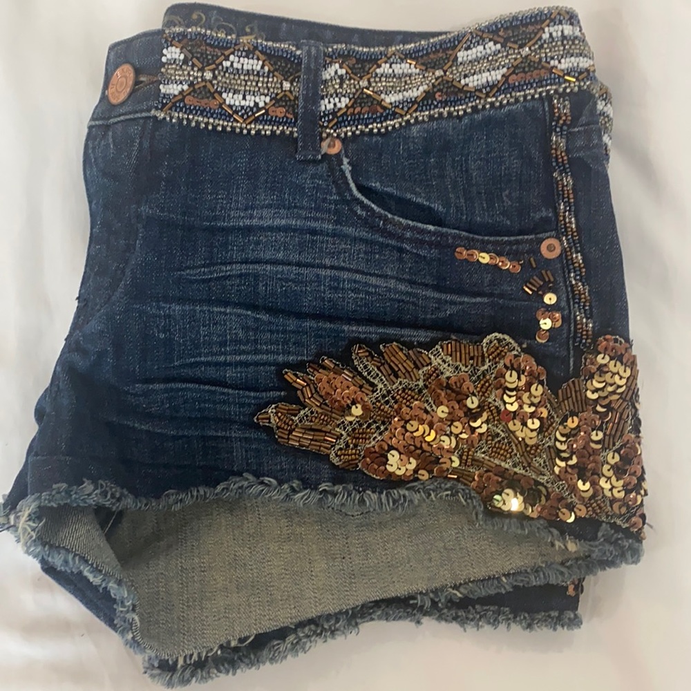 Express beaded shorts